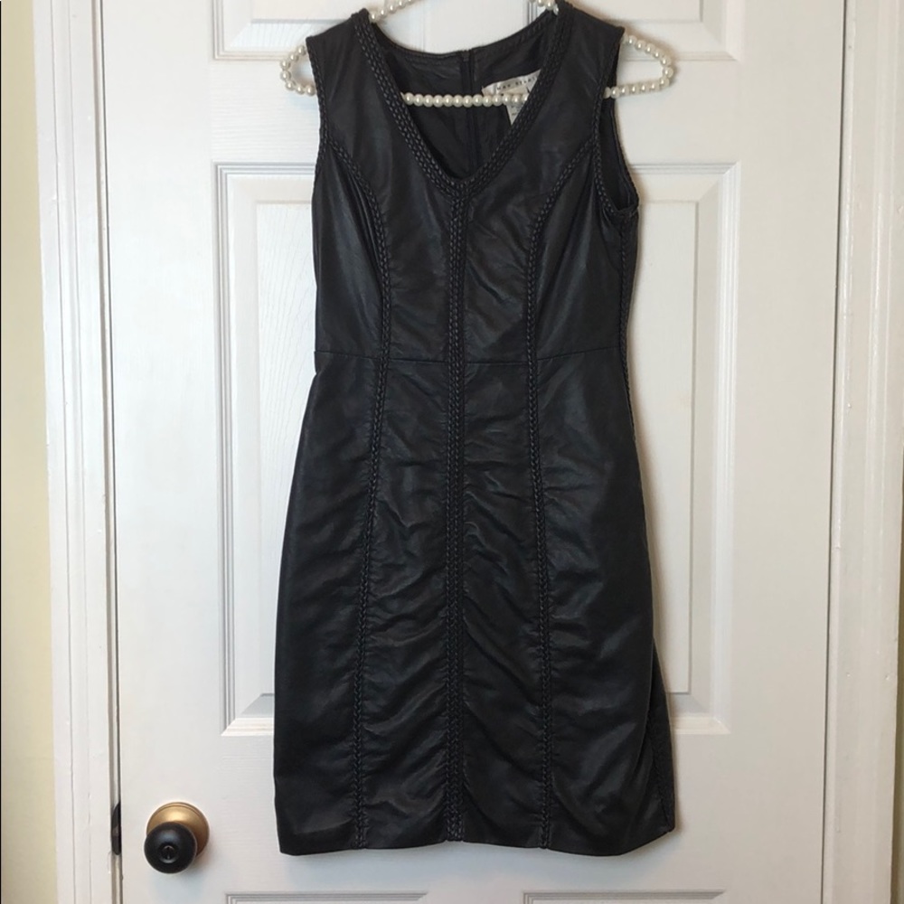 Max Studio faux leather dress
